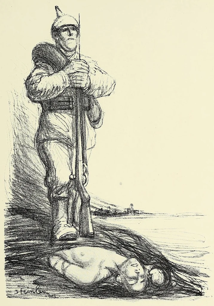 An illustration from Art and the great War, 1919, leaf 239
