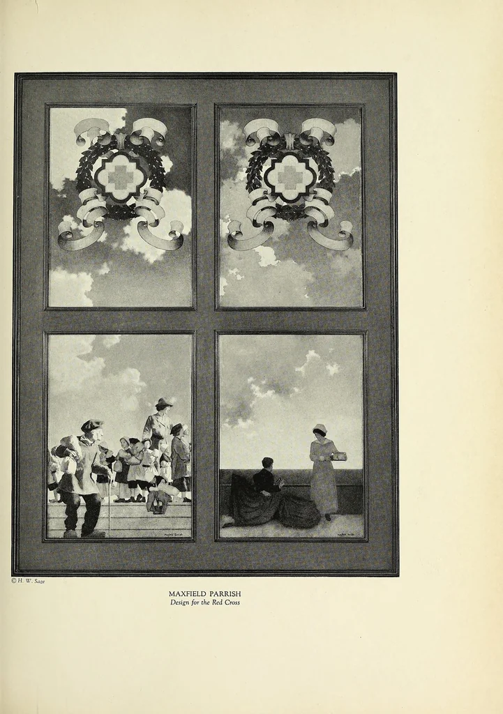 An illustration from Art and the great War, 1919, leaf 77