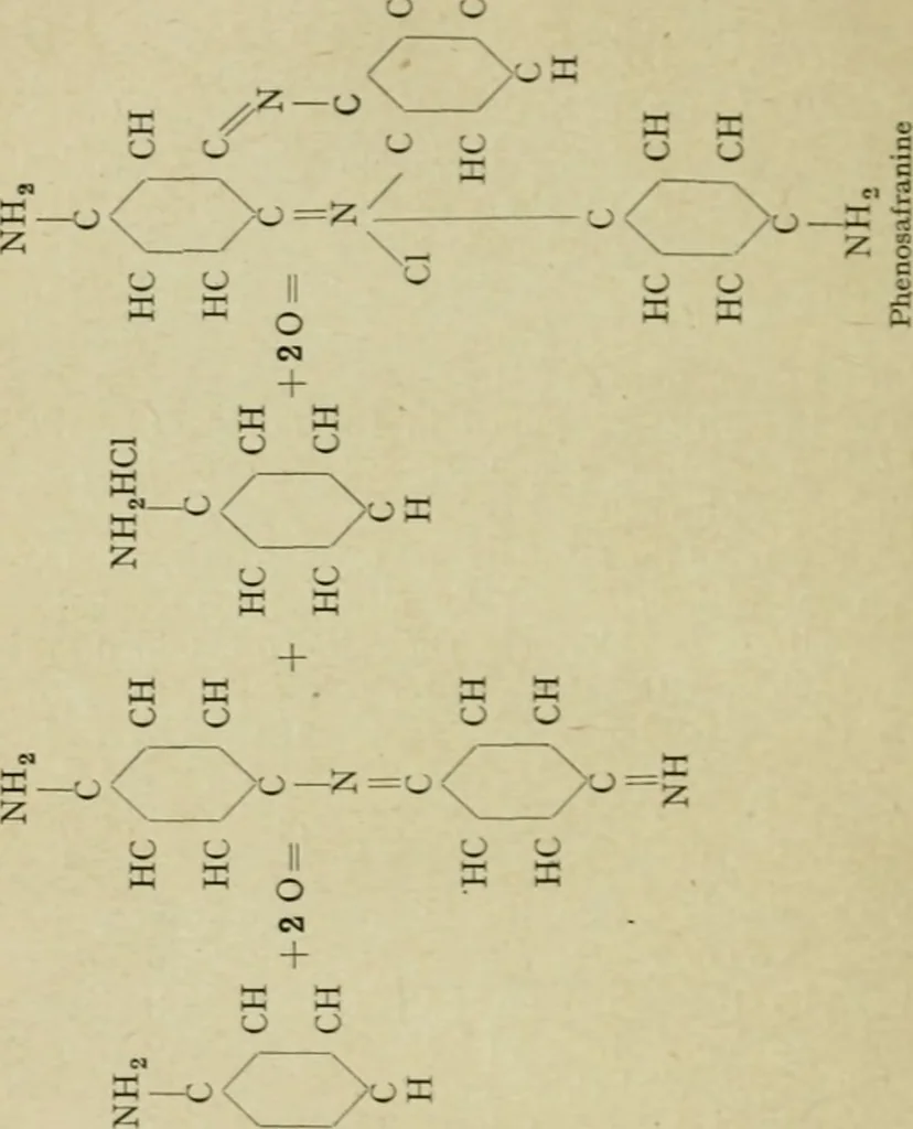 An illustration from Artificial dye-stuffs; their nature, manufacture, and uses, 1917, leaf 153