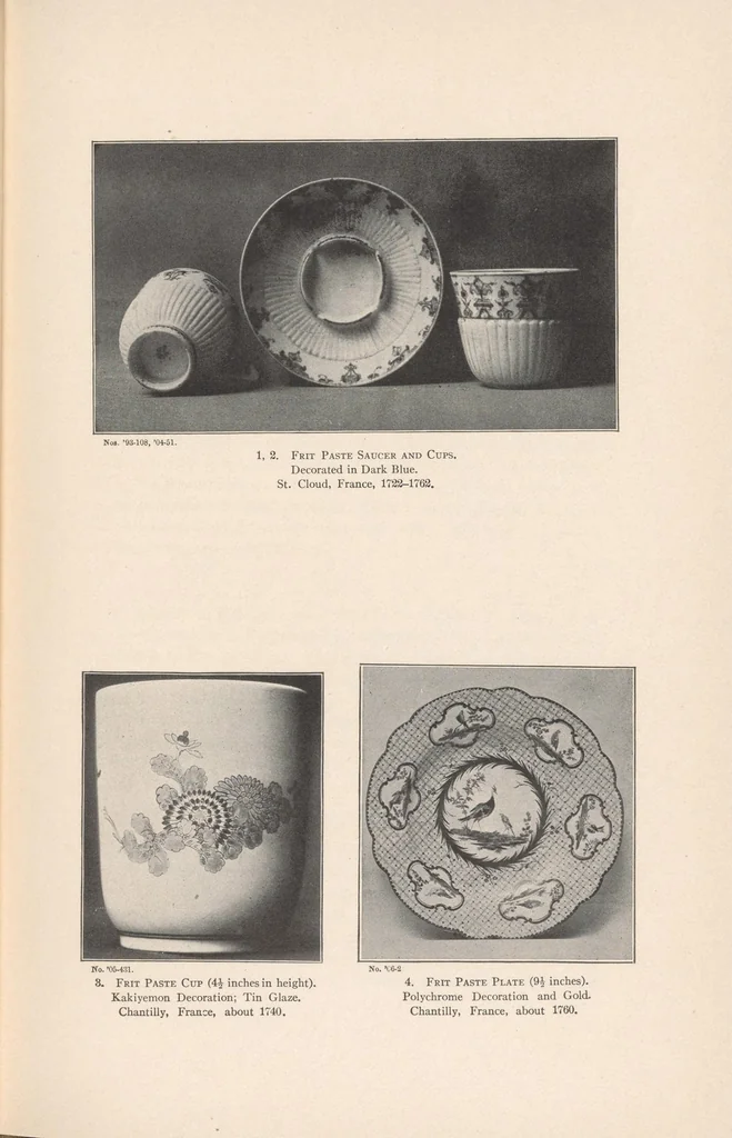 An illustration from Artificial soft paste porcelain, France, Italy, Spain and England, 1907, leaf 23