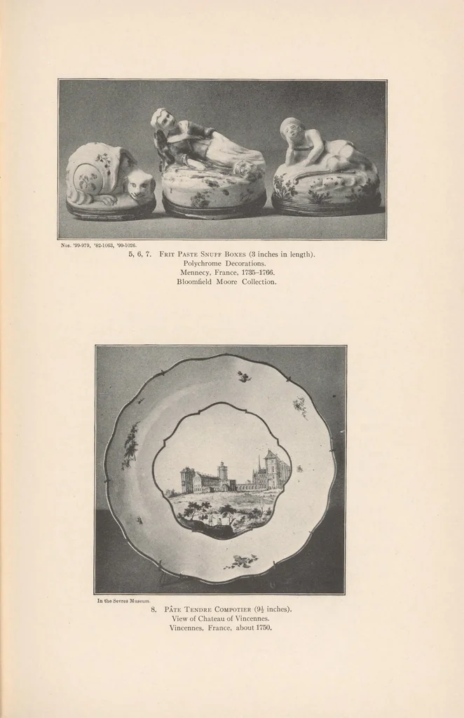 An illustration from Artificial soft paste porcelain, France, Italy, Spain and England, 1907, leaf 27