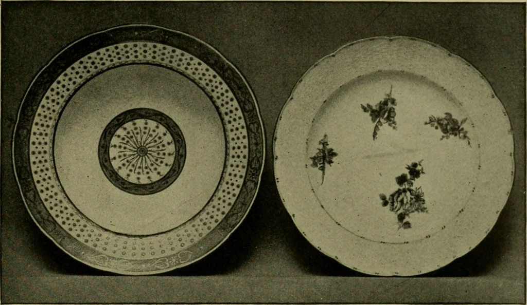 An illustration from Artificial soft paste porcelain : France, Italy, Spain and England, 1907, leaf 36