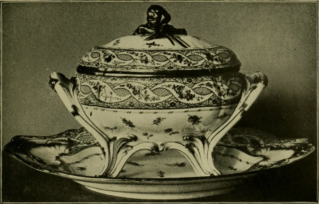 An illustration from Artificial soft paste porcelain : France, Italy, Spain and England, 1907, leaf 44