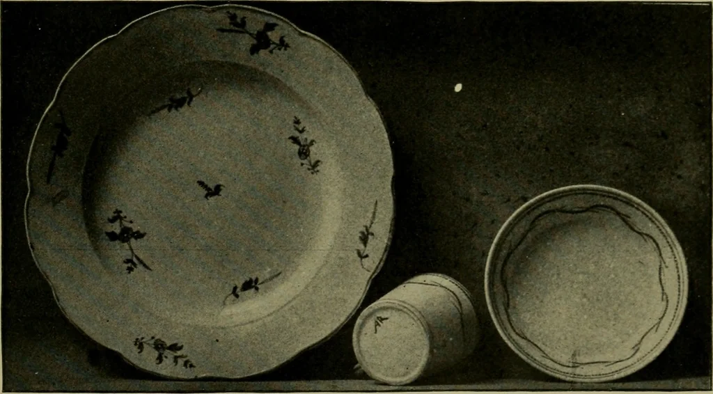 An illustration from Artificial soft paste porcelain : France, Italy, Spain and England, 1907, leaf 46