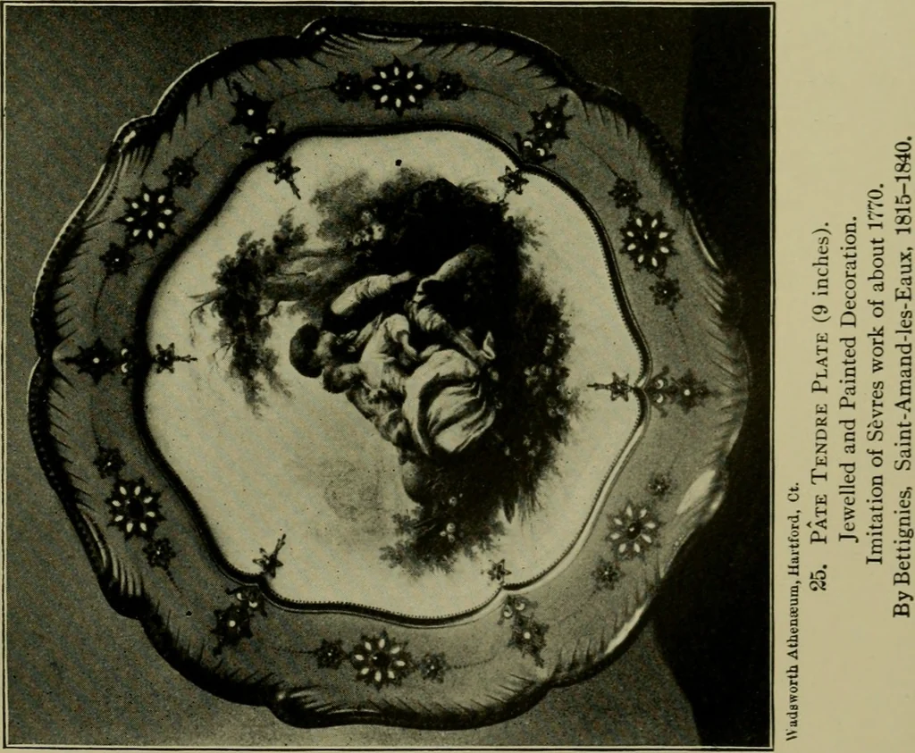 An illustration from Artificial soft paste porcelain : France, Italy, Spain and England, 1907, leaf 50