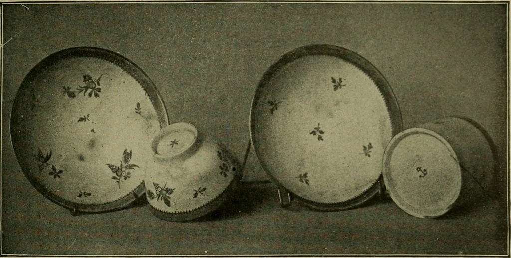 An illustration from Artificial soft paste porcelain : France, Italy, Spain and England, 1907, leaf 52