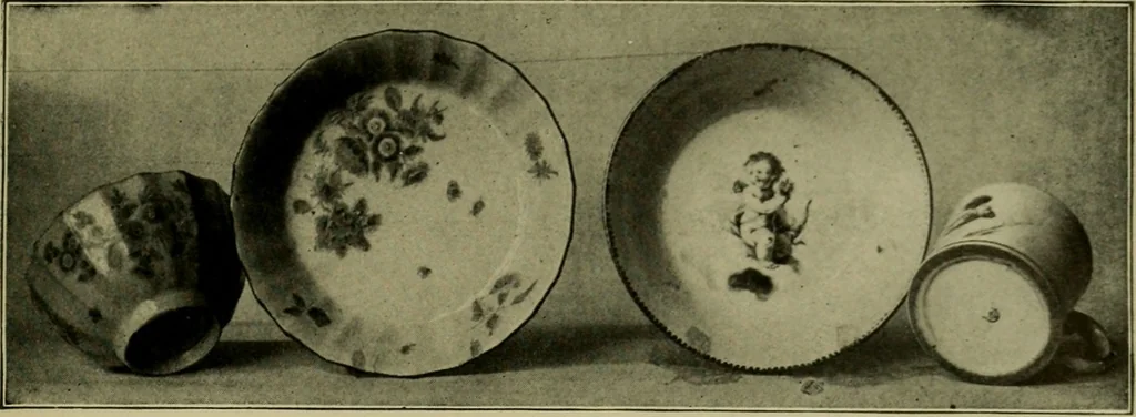 An illustration from Artificial soft paste porcelain : France, Italy, Spain and England, 1907, leaf 62