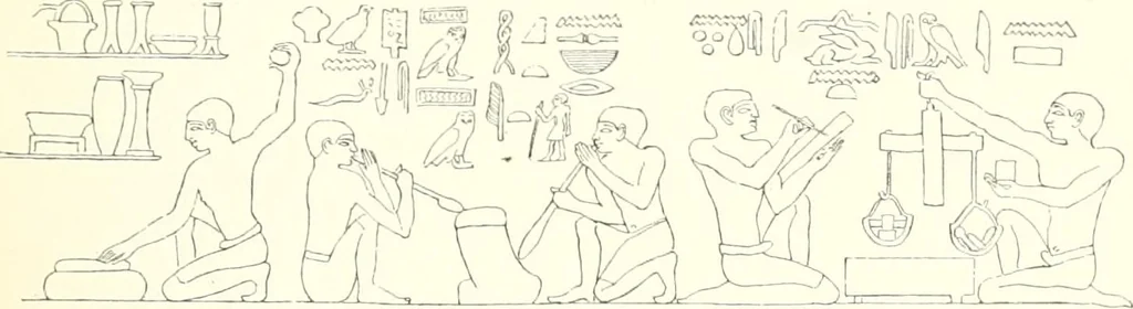 An illustration from A history of art in ancient Egypt, 1883, leaf 116