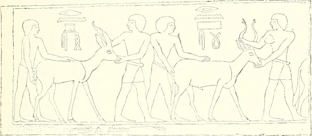 An illustration from A history of art in ancient Egypt, 1883, leaf 122