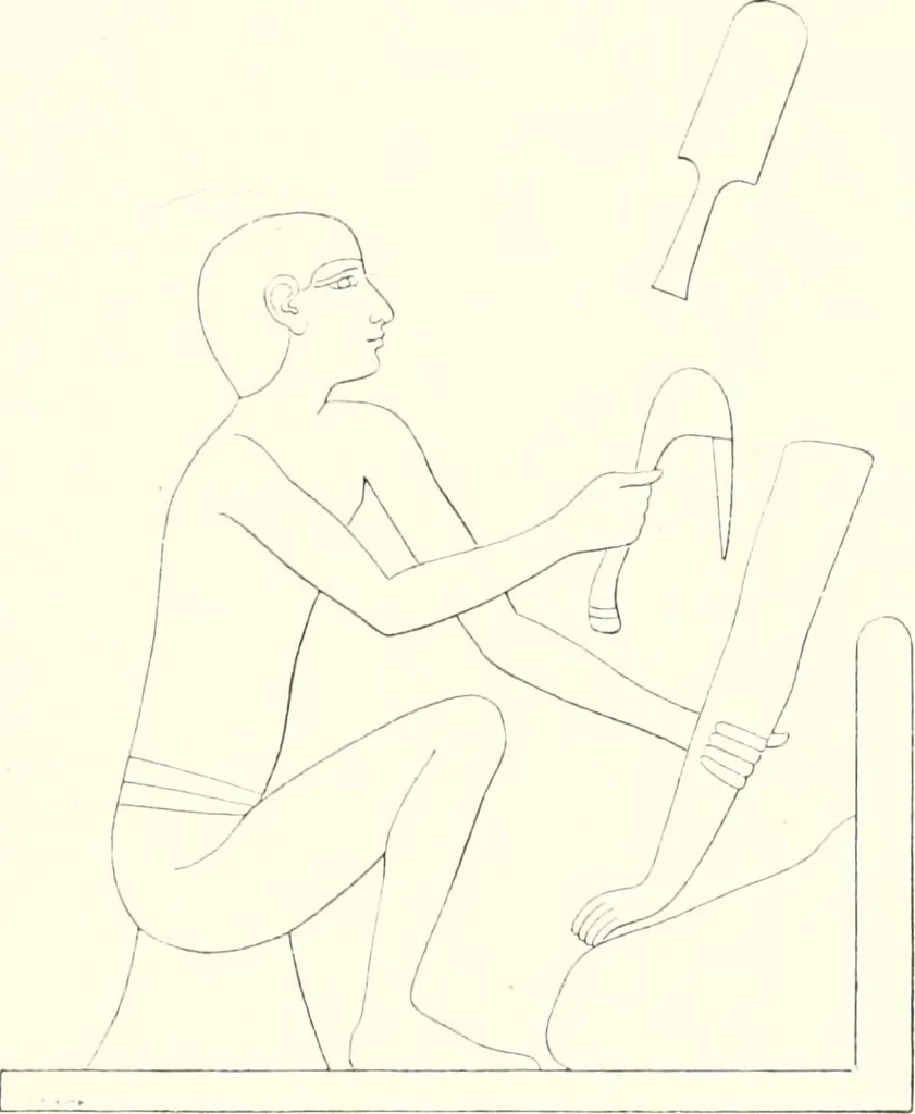 An illustration from A history of art in ancient Egypt, 1883, leaf 166