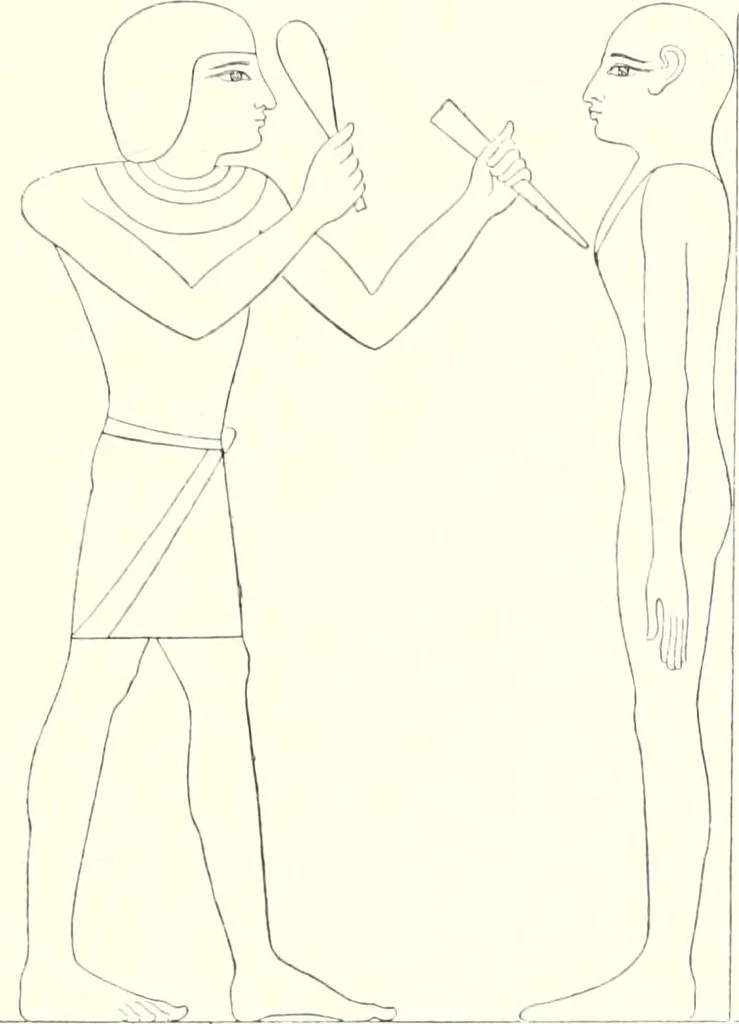 An illustration from A history of art in ancient Egypt, 1883, leaf 168
