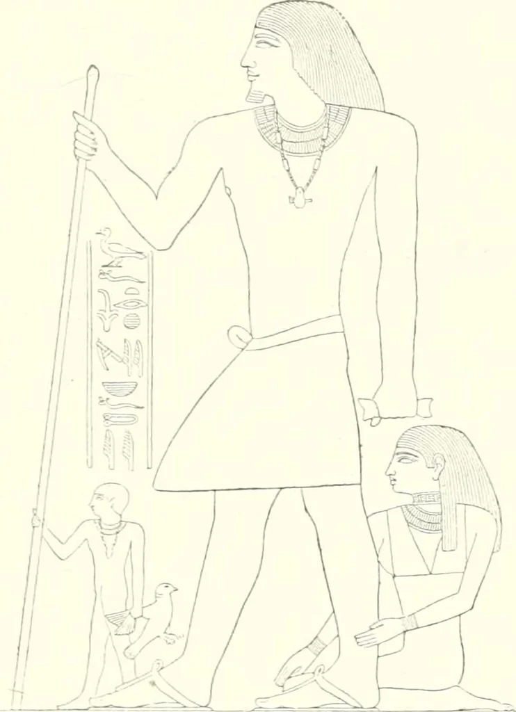 An illustration from A history of art in ancient Egypt, 1883, leaf 176