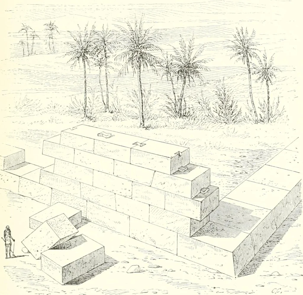 An illustration from A history of art in ancient Egypt, 1883, leaf 194
