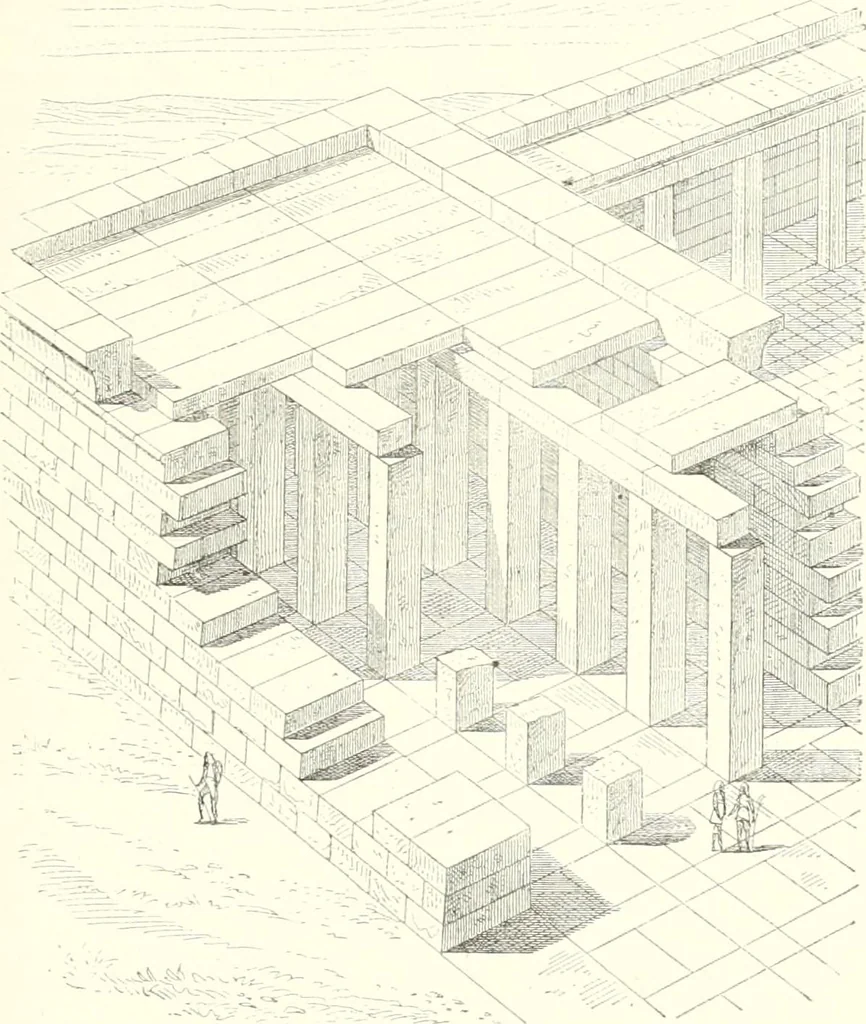 An illustration from A history of art in ancient Egypt, 1883, leaf 196