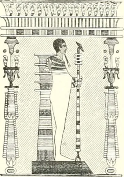 An illustration from A history of art in ancient Egypt, 1883, leaf 214