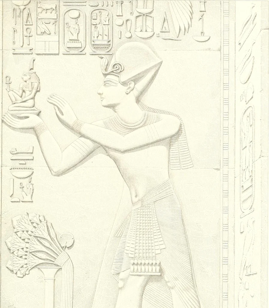 An illustration from A history of art in ancient Egypt, 1883, leaf 216