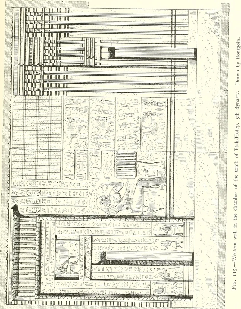 An illustration from A history of art in ancient Egypt, 1883, leaf 266