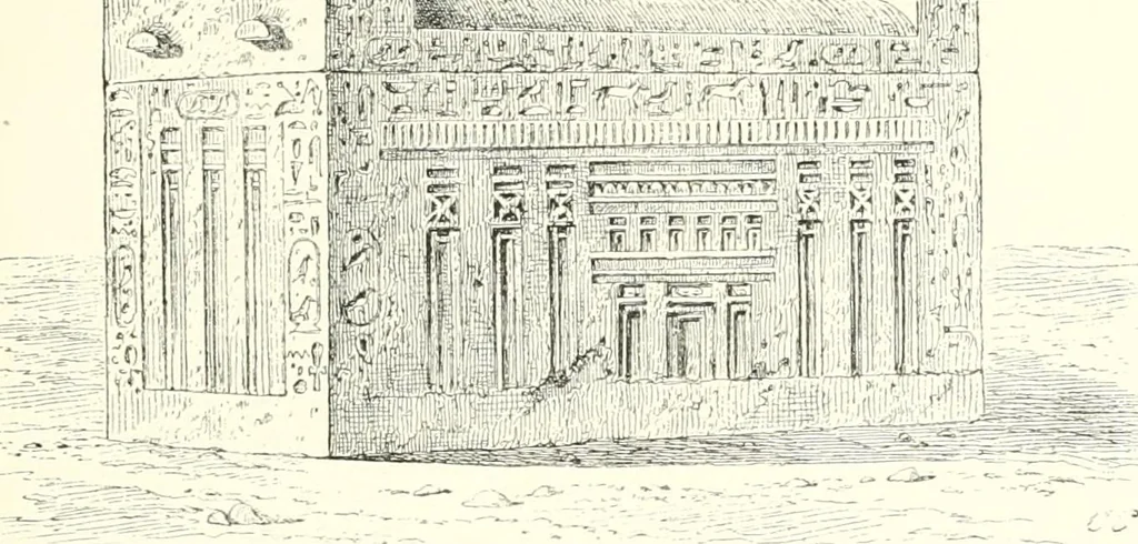 An illustration from A history of art in ancient Egypt, 1883, leaf 274