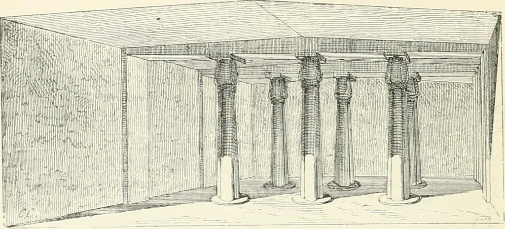 An illustration from A history of art in ancient Egypt, 1883, leaf 343