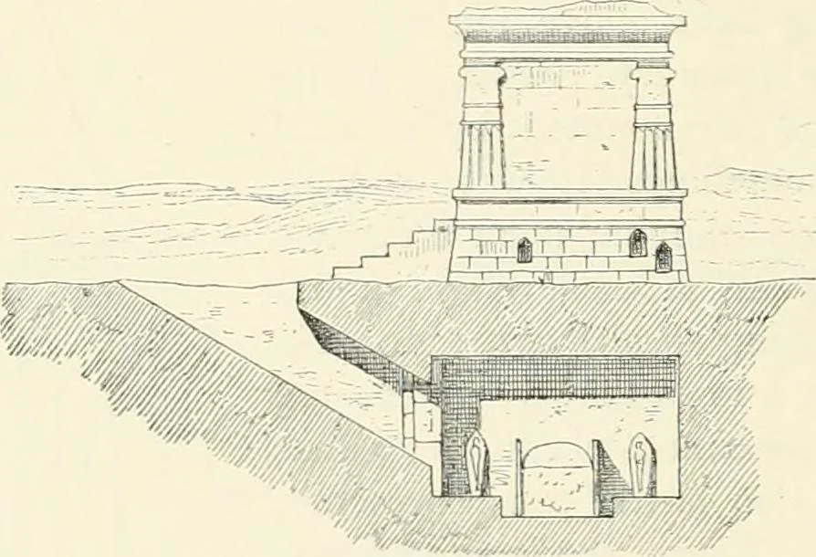An illustration from A history of art in ancient Egypt, 1883, leaf 387