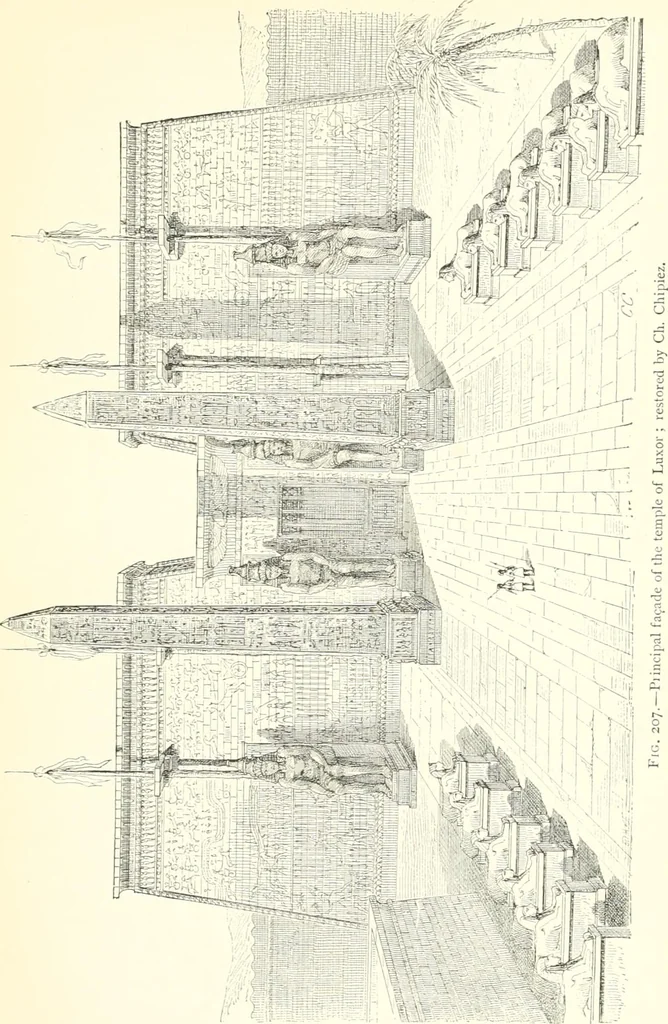 An illustration from A history of art in ancient Egypt, 1883, leaf 436