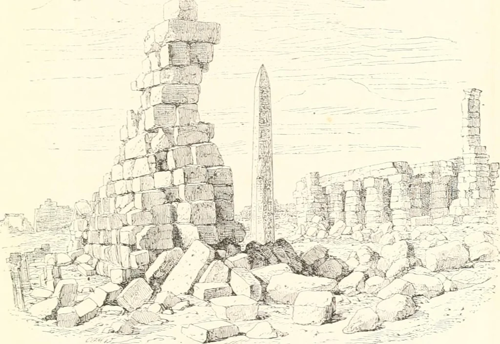 An illustration from A history of art in ancient Egypt, 1883, leaf 464