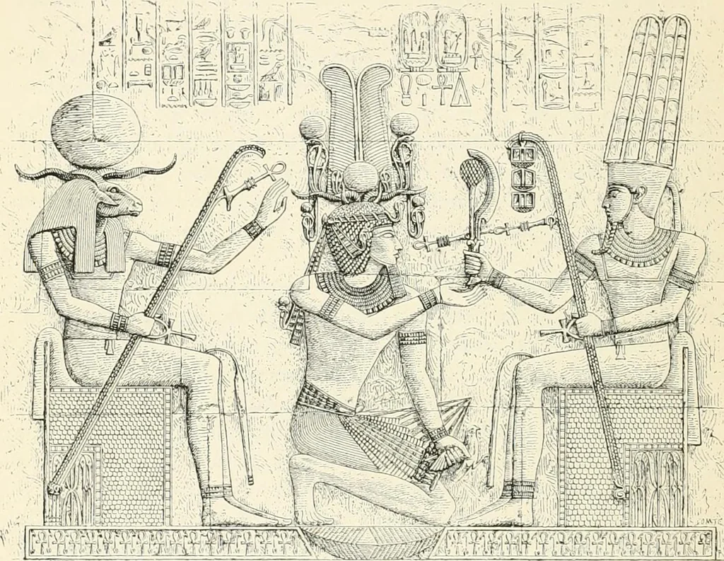 An illustration from A history of art in ancient Egypt, 1883, leaf 487