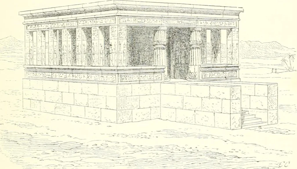 An illustration from A history of art in ancient Egypt, 1883, leaf 494