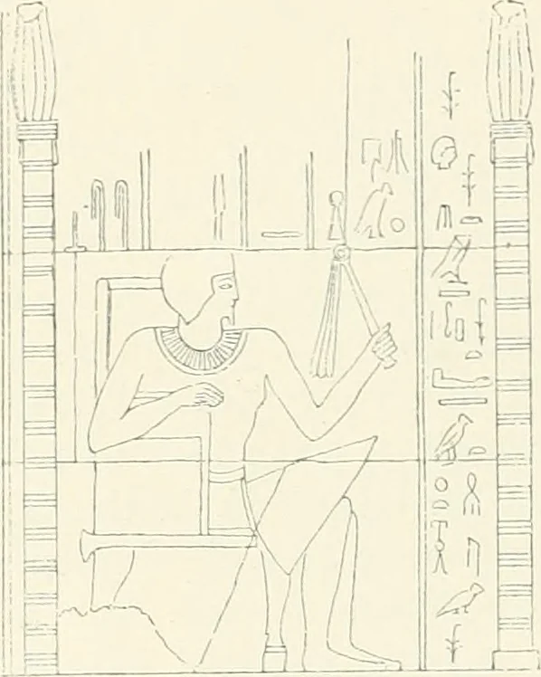 An illustration from A history of art in ancient Egypt, 1883, leaf 107
