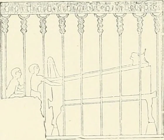 An illustration from A history of art in ancient Egypt, 1883, leaf 109