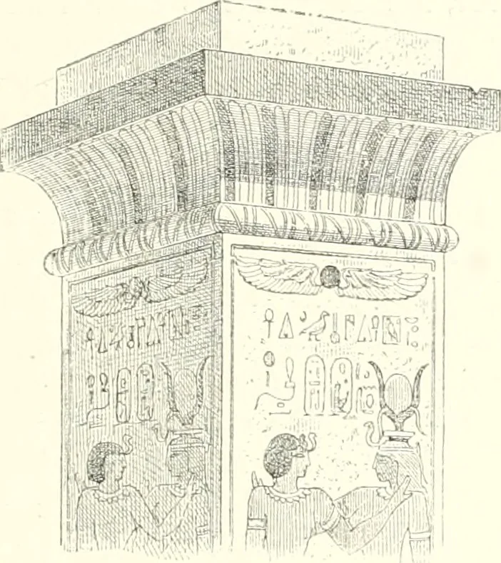An illustration from A history of art in ancient Egypt, 1883, leaf 128
