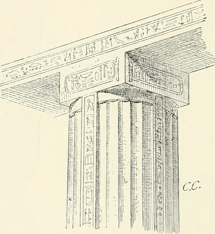 An illustration from A history of art in ancient Egypt, 1883, leaf 133