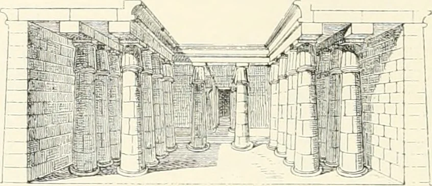 An illustration from A history of art in ancient Egypt, 1883, leaf 161
