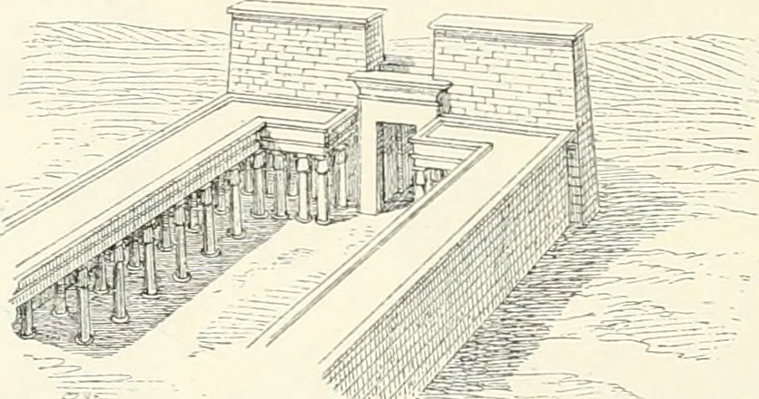 An illustration from A history of art in ancient Egypt, 1883, leaf 161
