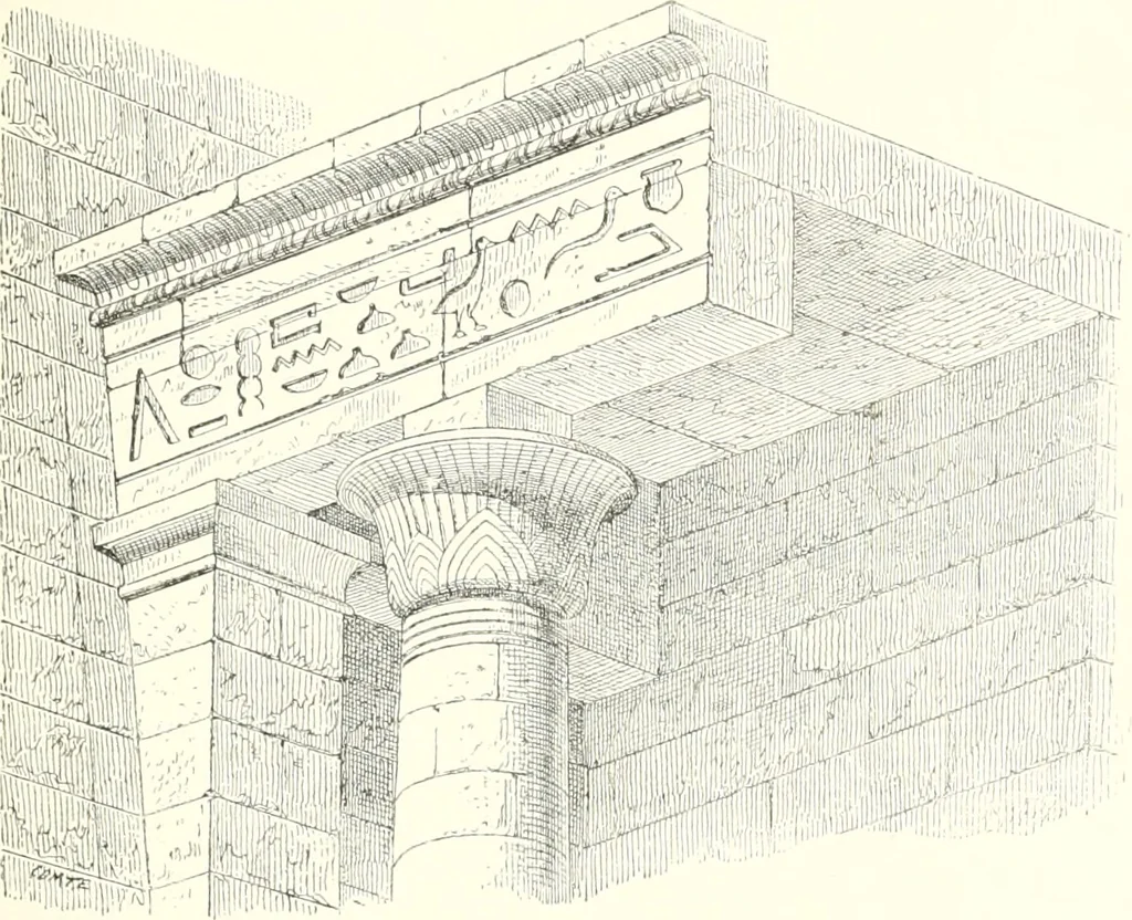 An illustration from A history of art in ancient Egypt, 1883, leaf 168