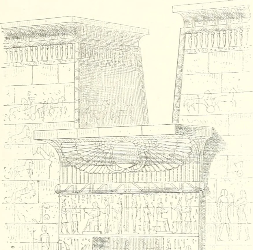An illustration from A history of art in ancient Egypt, 1883, leaf 174