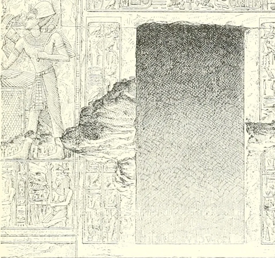An illustration from A history of art in ancient Egypt, 1883, leaf 184