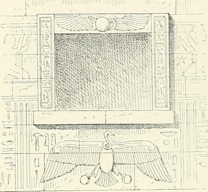 An illustration from A history of art in ancient Egypt, 1883, leaf 185