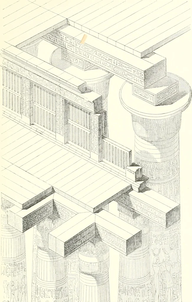 An illustration from A history of art in ancient Egypt, 1883, leaf 186