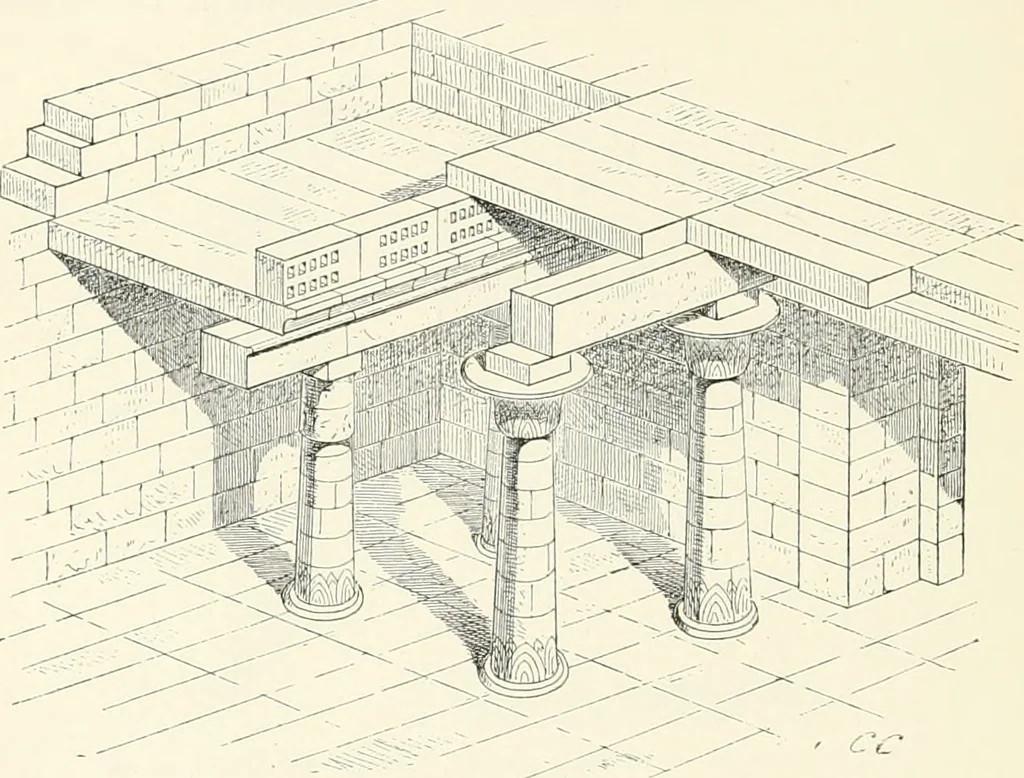 An illustration from A history of art in ancient Egypt, 1883, leaf 189