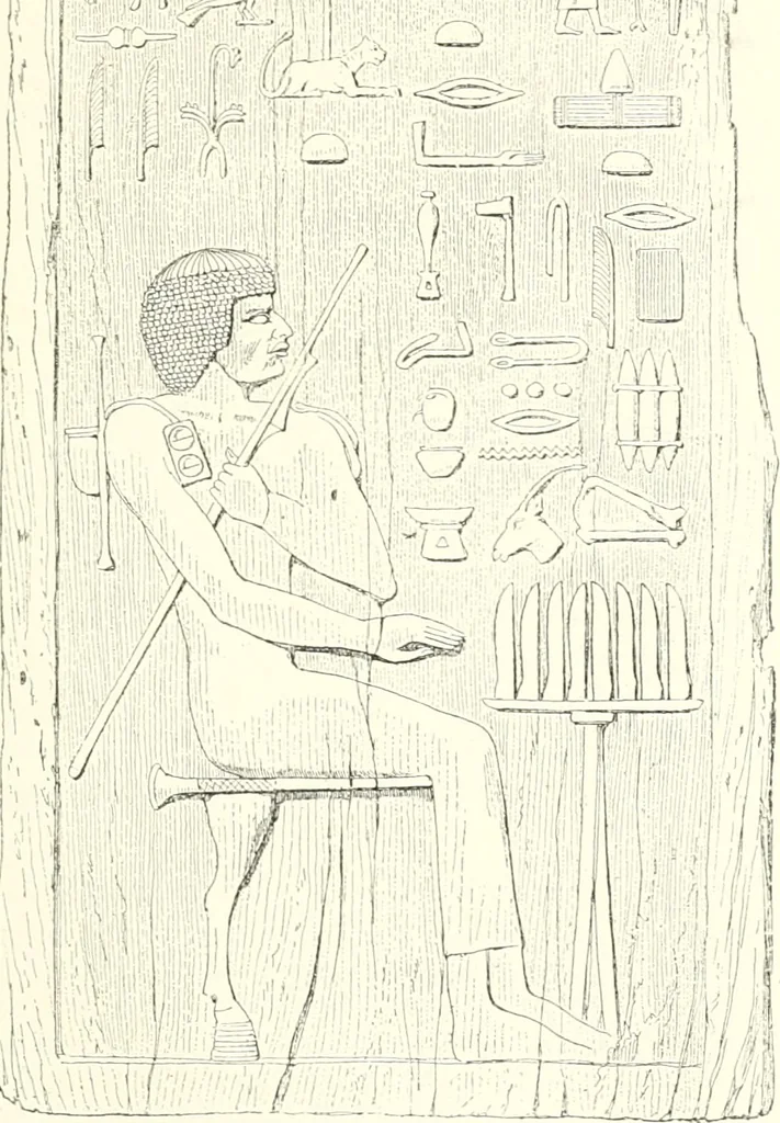 An illustration from A history of art in ancient Egypt, 1883, leaf 222