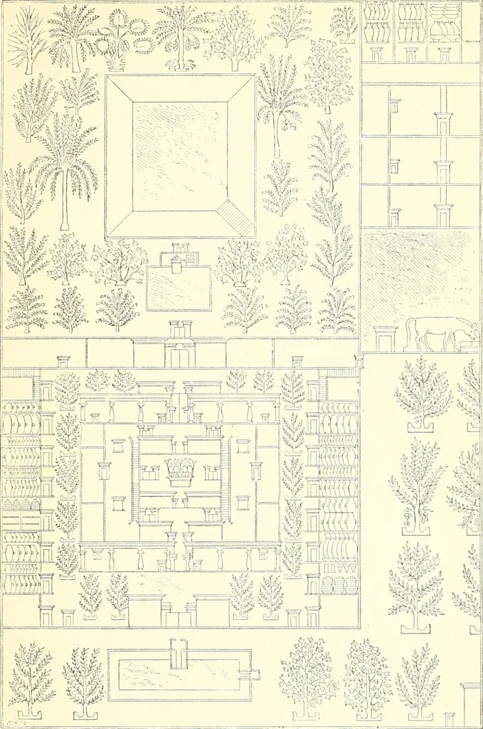An illustration from A history of art in ancient Egypt, 1883, leaf 28