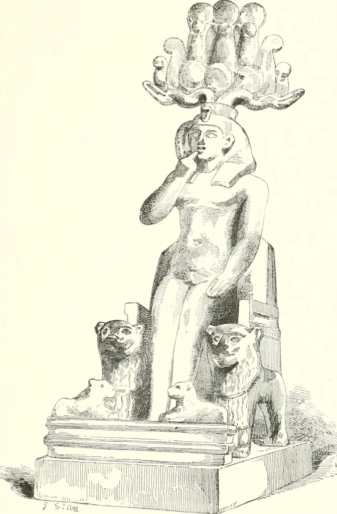 An illustration from A history of art in ancient Egypt, 1883, leaf 302