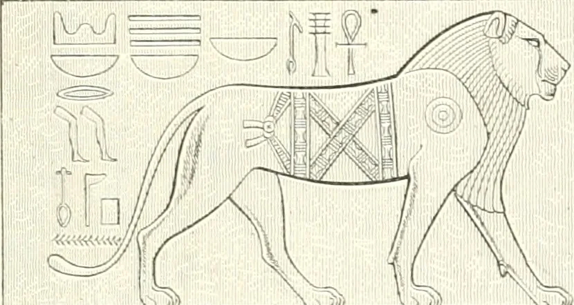 An illustration from A history of art in ancient Egypt, 1883, leaf 310