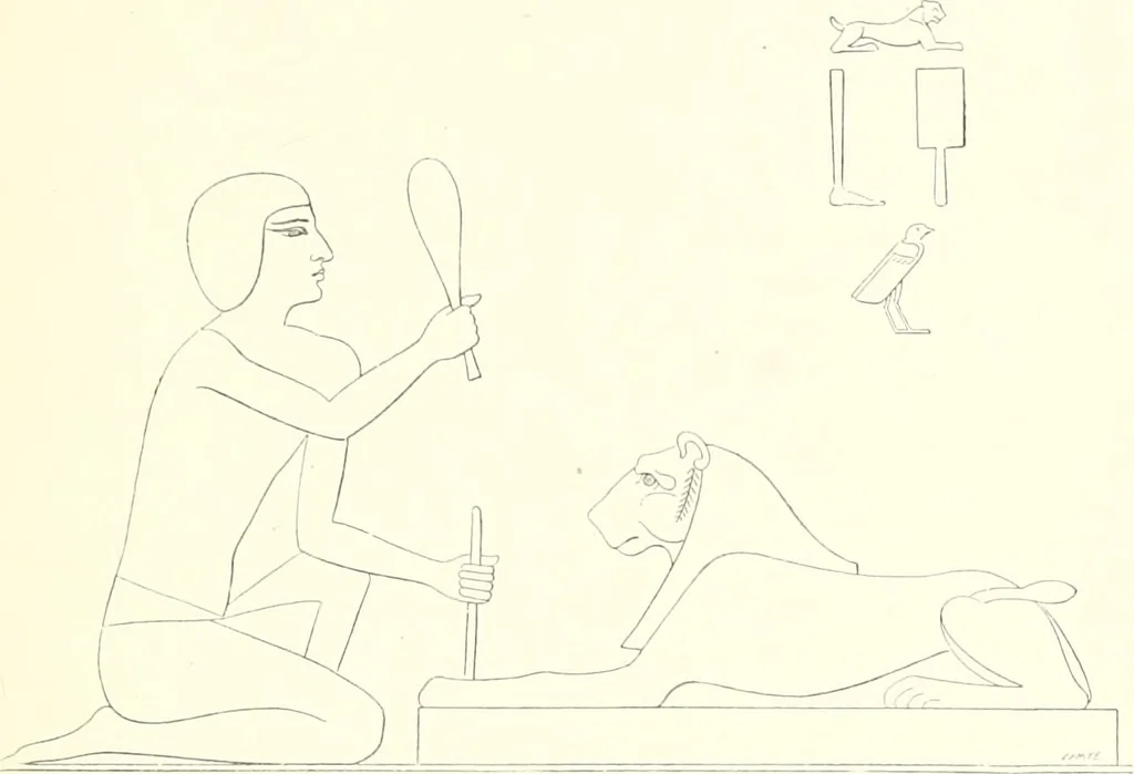 An illustration from A history of art in ancient Egypt, 1883, leaf 336