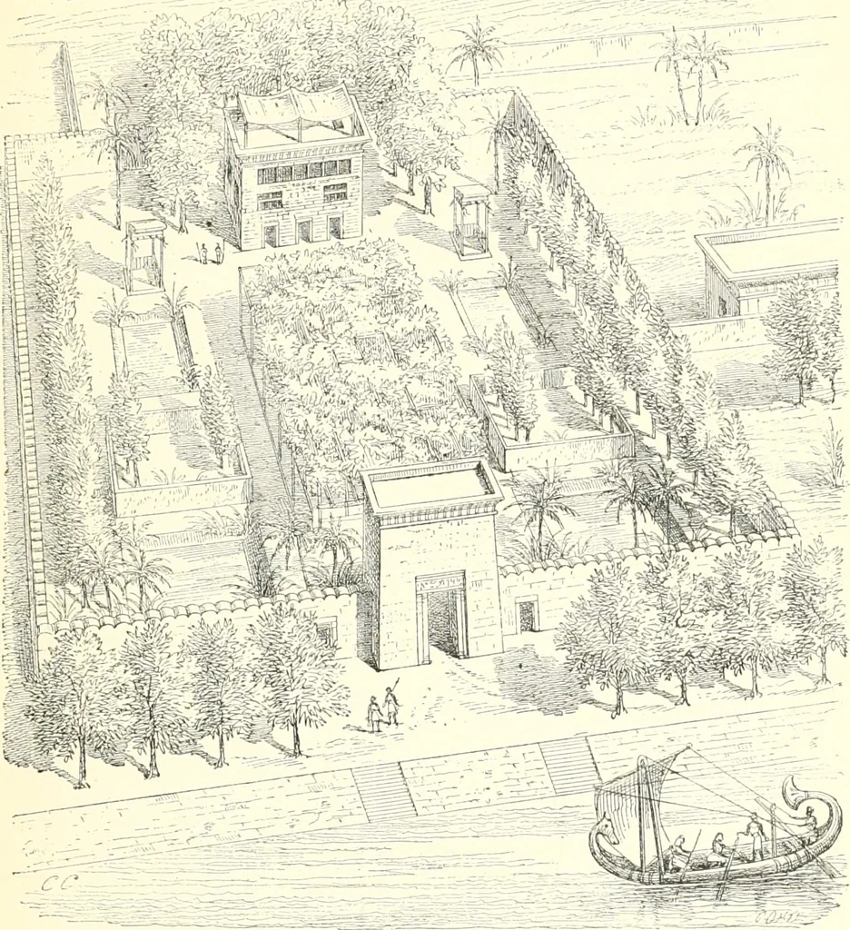 An illustration from A history of art in ancient Egypt, 1883, leaf 52