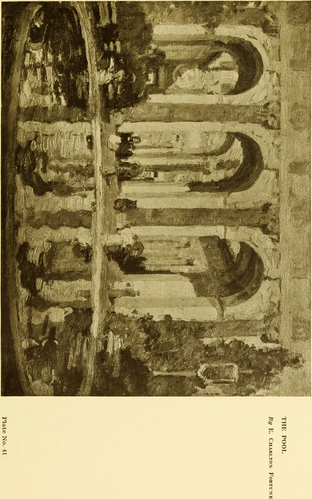An illustration from Art in California : a survey of American art with special reference to Californian painting, sculpture and architecture past and present, particularly as those arts were represented at the Panama-Pacific International Exposition : being essays and articles by the following contributors, 1916, leaf 118