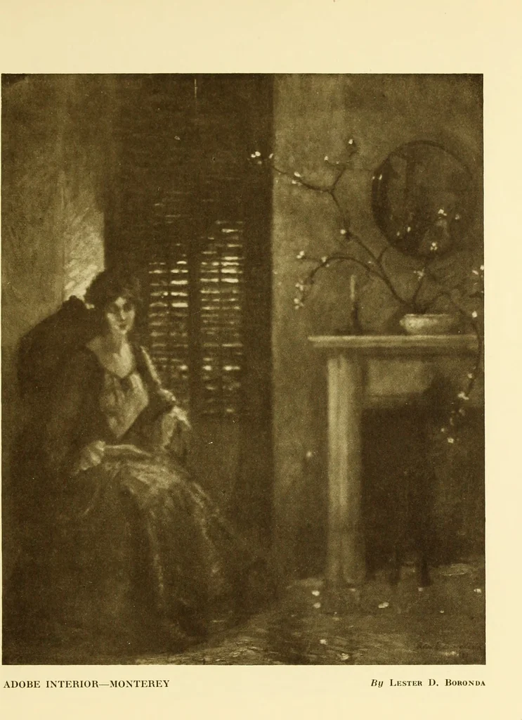 An illustration from Art in California : a survey of American art with special reference to Californian painting, sculpture and architecture past and present, particularly as those arts were represented at the Panama-Pacific International Exposition : being essays and articles by the following contributors, 1916, leaf 192
