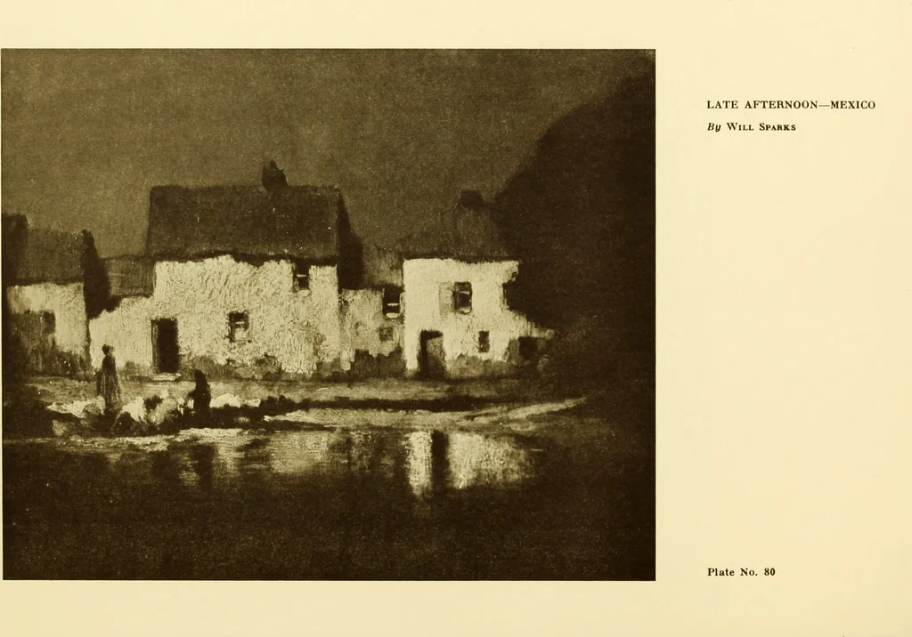 An illustration from Art in California : a survey of American art with special reference to Californian painting, sculpture and architecture past and present, particularly as those arts were represented at the Panama-Pacific International Exposition : being essays and articles by the following contributors, 1916, leaf 196