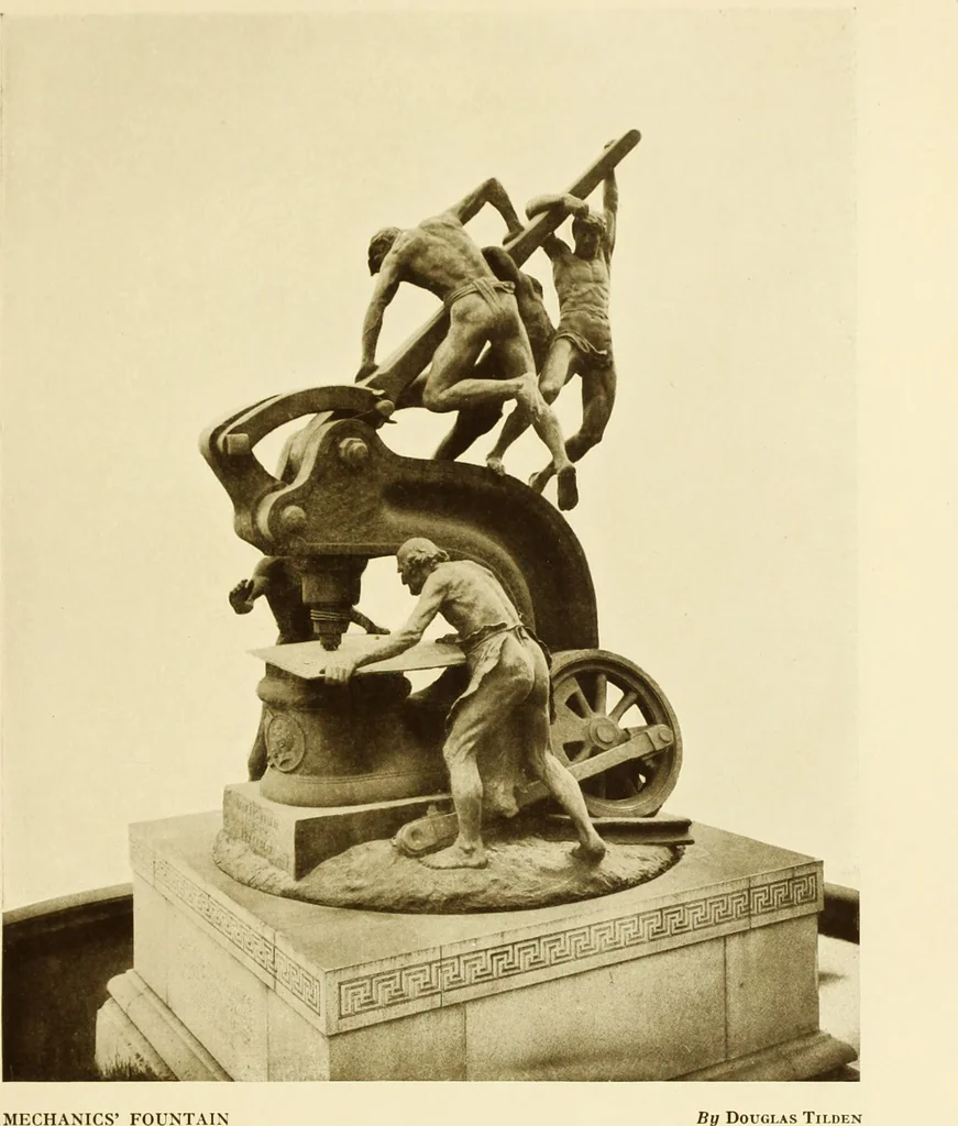 An illustration from Art in California : a survey of American art with special reference to Californian painting, sculpture and architecture past and present, particularly as those arts were represented at the Panama-Pacific International Exposition : being essays and articles by the following contributors, 1916, leaf 370